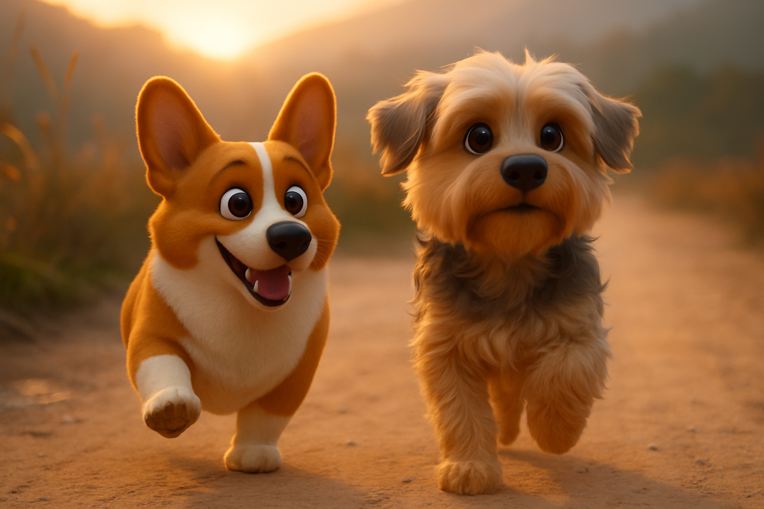Pixar AI generated artwork in Disney Pixar style